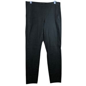 Banana Republic Women Pants Black Devon Ankle Side Zip Pull On Stretch 6